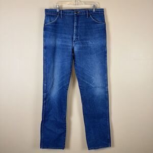 Wrangler 13MWZ Jeans Men's Size 36x36 Cowboy Cut Straight Leg 100% Cotton Flaw